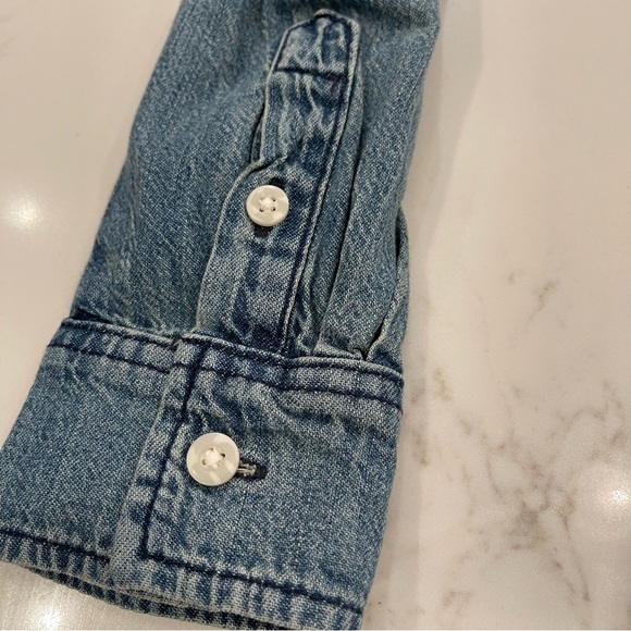 NWT Lee Blue Denim Button-Down Dress - Picture 7 of 15